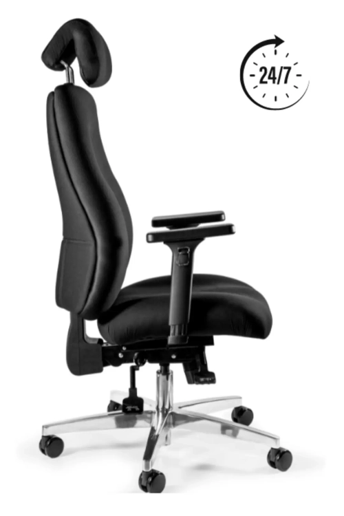 Fotel ergonomiczny z możliwością pochylenia oparcia do przodu