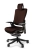 Fotel ergonomiczny WAU2 brązowa tapicerka + czarna podstwa