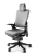 Fotel ergonomiczny WAU2 tkanina jasnoszara, czarna podstawa