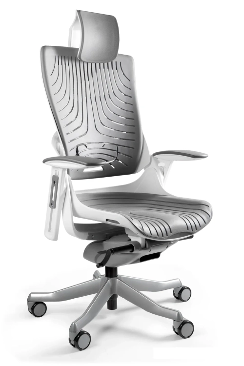 Fotel ergonomiczny wykonany z elastomeru
