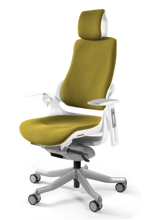 Fotel ergonomiczny z tkaniny w kolorze khaki