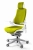 Fotel ergonomiczny z tkaniny w kolorze musztardowym