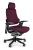 Fotel ergonomiczny WAU1 tapicerowany bordową tkaniną