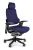 Fotel ergonomiczny WAU1 tapicerowany granatową tkaniną
