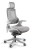 Fotel ergonomiczny WAU1 tapicerowany jasnoszarą siatką