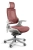 Fotel ergonomiczny WAU1 tapicerowany czerwoną tkaniną