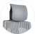 Fotel ergonomiczny z szarego elastomeru