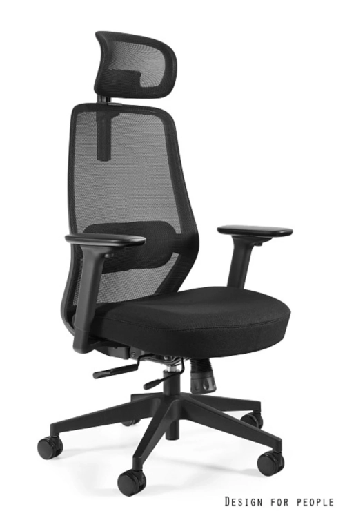 Fotel biurowy ergonomiczny sonic z oparciem z siatki