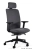 Fotel ergonomiczny ELI w pełni tapicerowany ciemnoszarą tkaniną