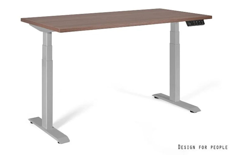 Biurko regulowane z blatem w kolorze walnut